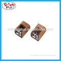 Good quality with low price two hole wooden pencil sharpener for school
